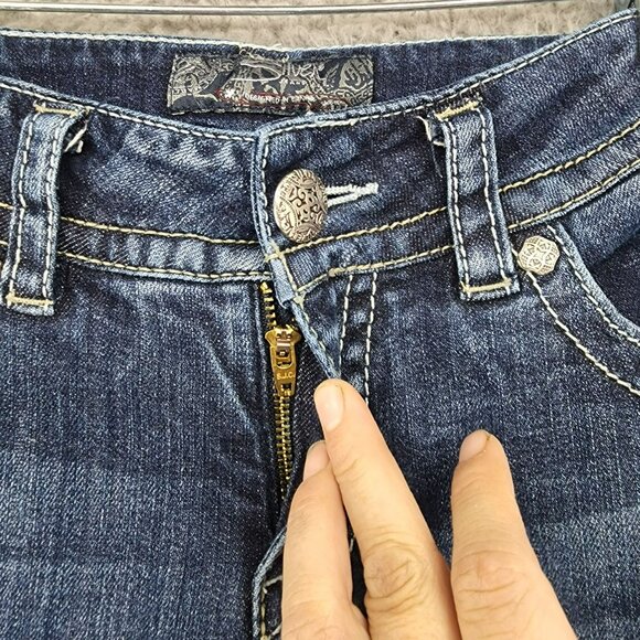 Silver Jeans Womens 28 Suki Bootcut Stretch Low Rise Faded Blue *Read* - Picture 3 of 11